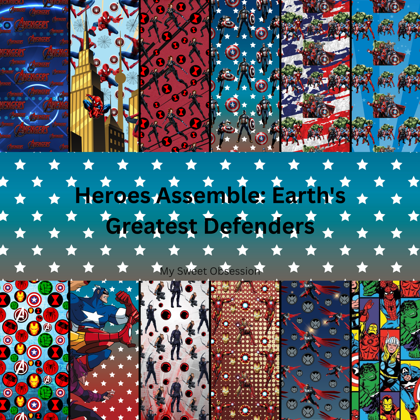 Heroes Assemble: Earth's Greatest Defenders Digital Paper Collection