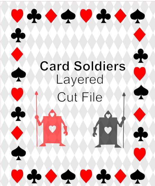 Card Soldiers – Wonderland-Inspired Layered Cut File