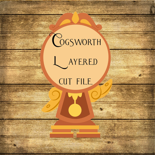 Layered cut file - Cogsworth