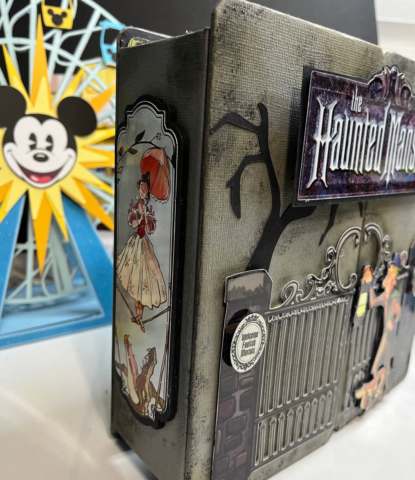 Haunted Mansion Scrapbook Album Tutorial