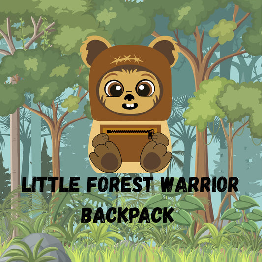 Little Forest Warrior Backpack 3D SVG