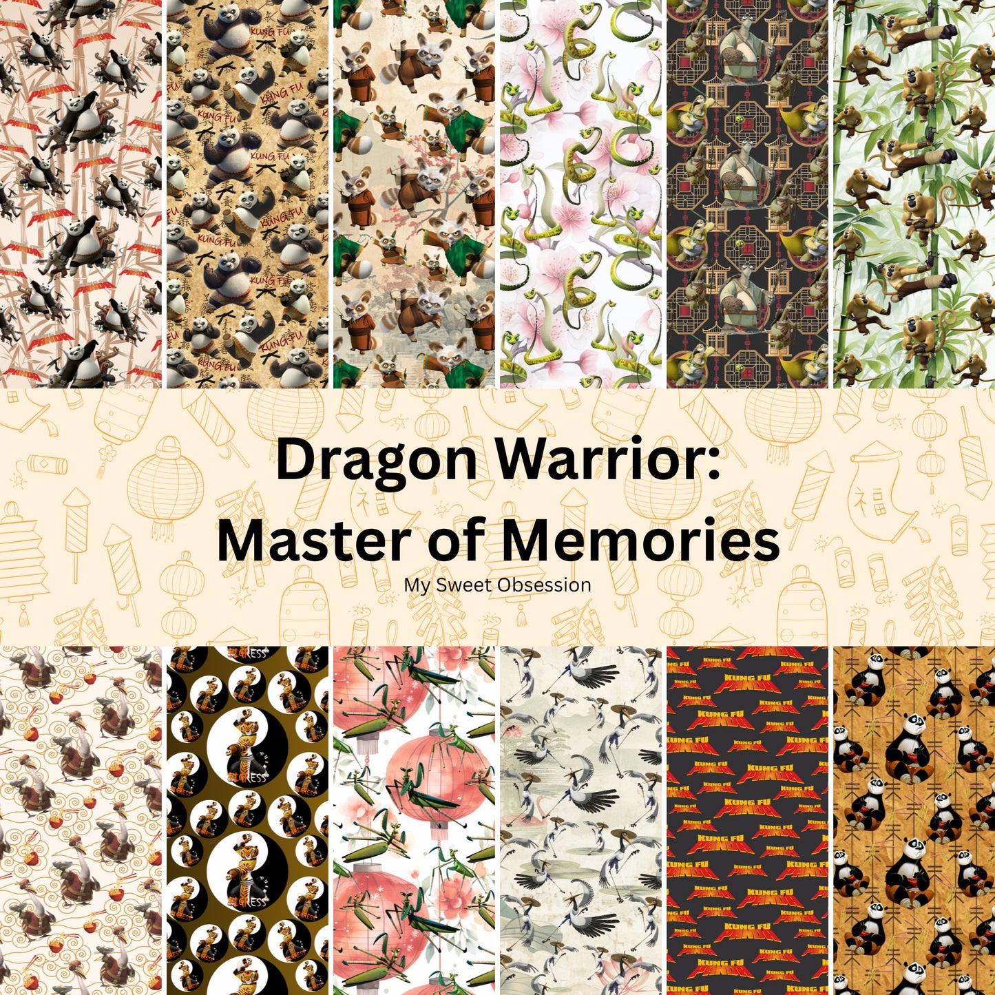 Dragon Warrior: Master of Memories Digital Paper Collection
