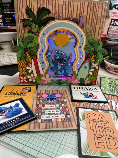 Ohana scrapbook and Box - Tutorial