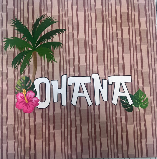 Ohana scrapbook and Box - Tutorial