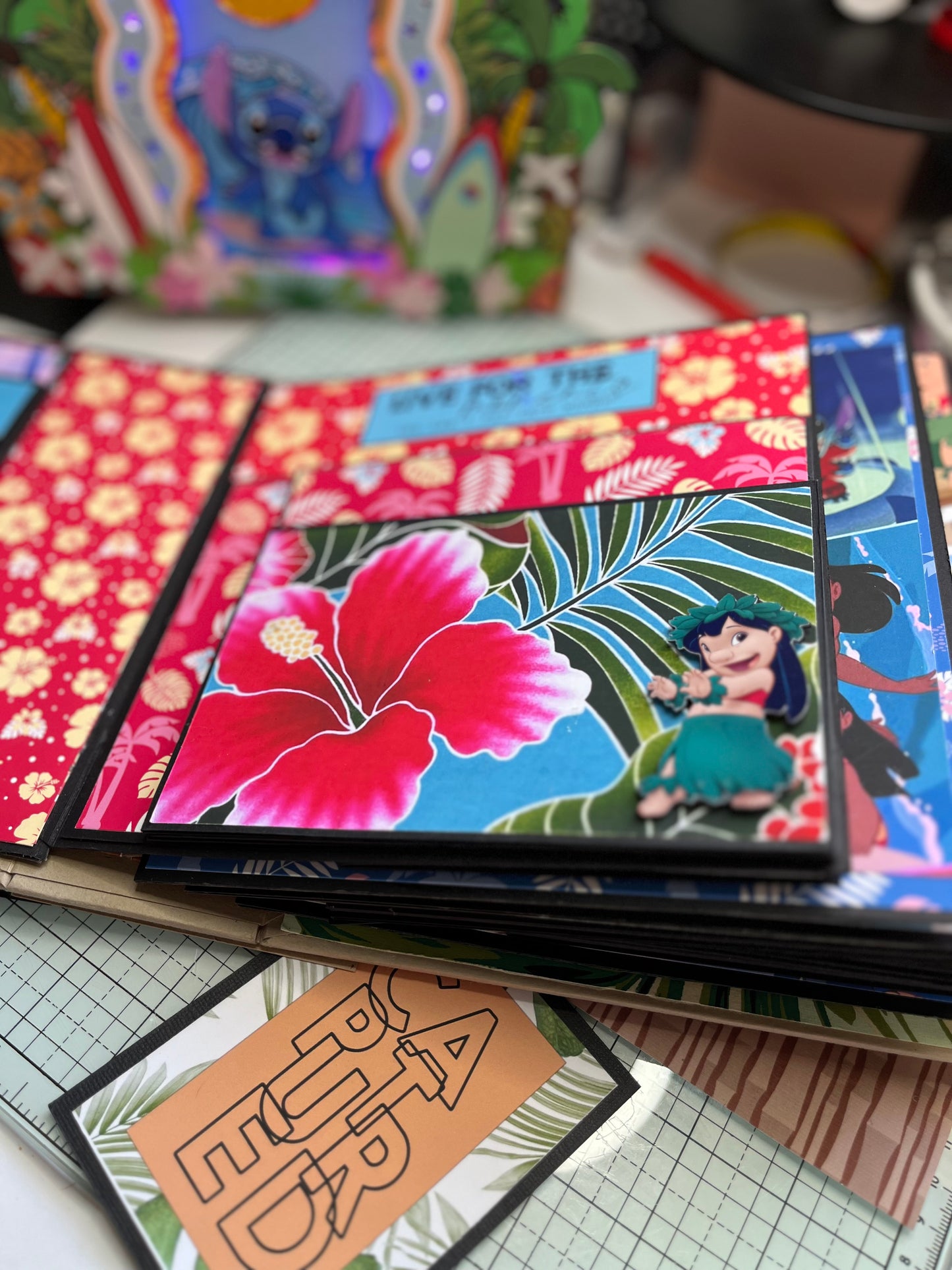 Ohana scrapbook and Box - Tutorial