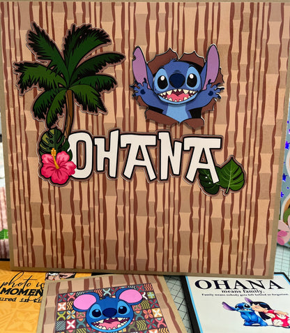 Ohana scrapbook and Box - Tutorial