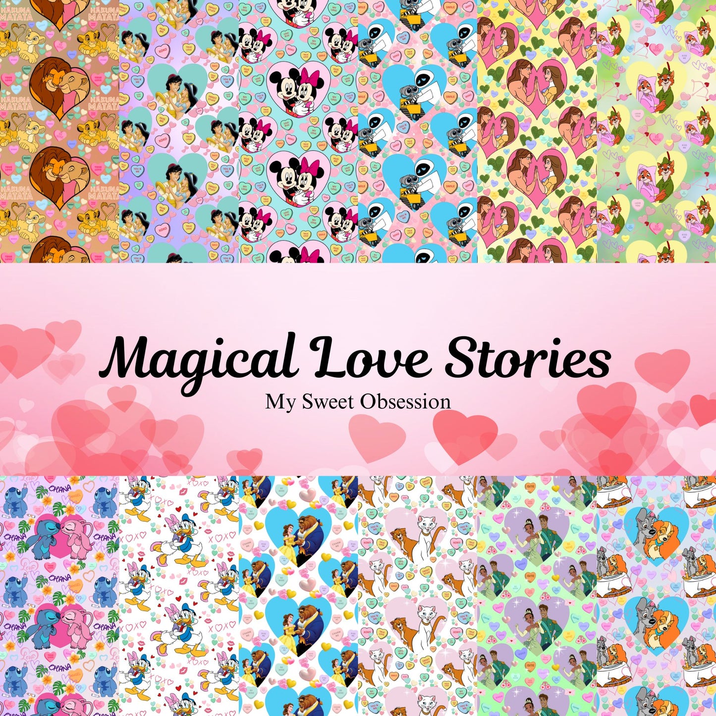 Magical Love Stories – 25 Digital Papers