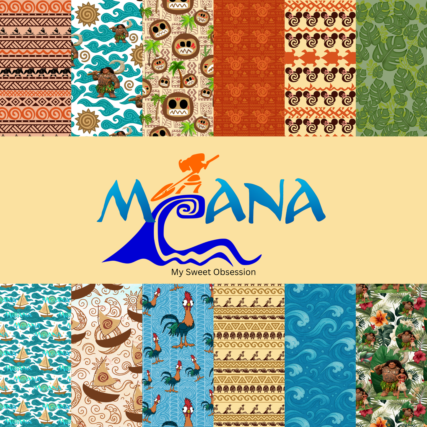 Where the Sky Meets the Sea – Digital Paper Collection