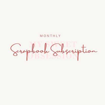 Monthly Scrapbook Subscription